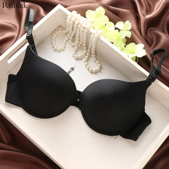 

Women Bra Solid Color Brief Front Button Bra Adjustable Sexy Bra Small Push Up Underwear