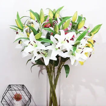 

5pcs/Lot Artificial Flowers For Home Autumn Decoration Fake Dried Flowers Stamens High Quality In Batch Artificial Plants ZJH069