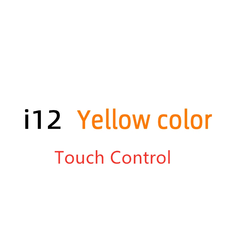 i12 Yellow Прямая поставка i12 TWS Bluetooth 5,0 наушники двойные звонки стерео умные сенсорные наушники для iPhone Pk I7s i9s i11 tws наушники - Цвет: i12 Yellow