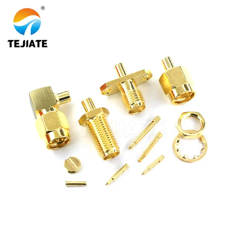 SMA公头直-弯头连接头-(3)