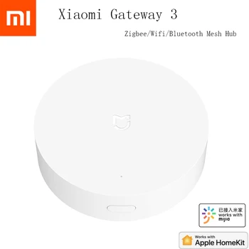 

Newest Xiaomi Multimode Smart Home Gateway ZigBee WIFI Bluetooth Mesh Hub Work With Mijia APP Apple Homekit Intelligent Home Hub