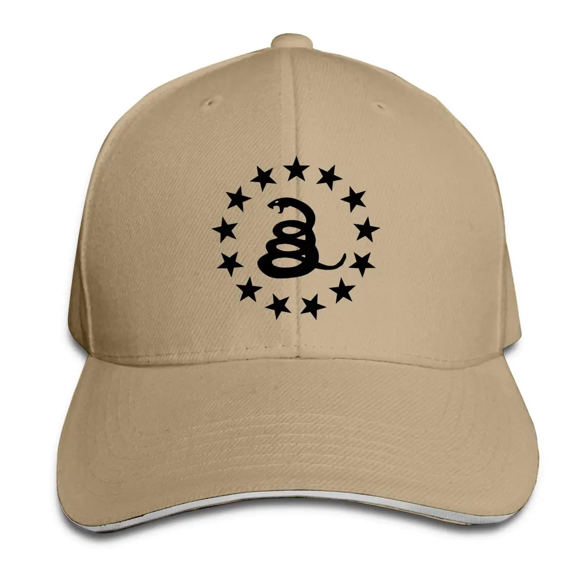 Патриотическая бейсбольная кепка в стиле унисекс со змеиным флагом Gadsden, Классическая Регулируемая Кепка на липучке