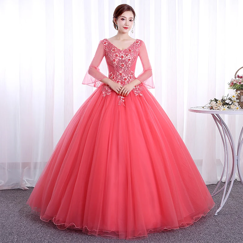 Бальные платья 15 лет Vestidos De Anos прозрачные красные золотые бордовые серые