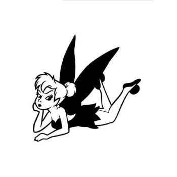 

New Design Cartoon Tinkerbell Creative Accessory Decal Cartoon Car Reflective Sticker Bumper Body Decal Creative Pattern Vinyl