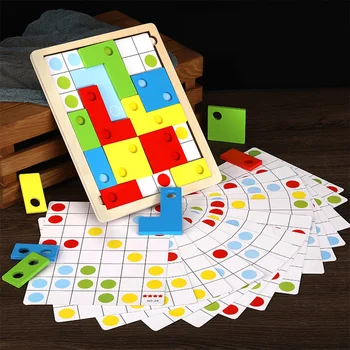 

Logical Thinking Puzzle Interesting Wooden Game Math Toy Early Education Toys to Develop Children's Intelligence