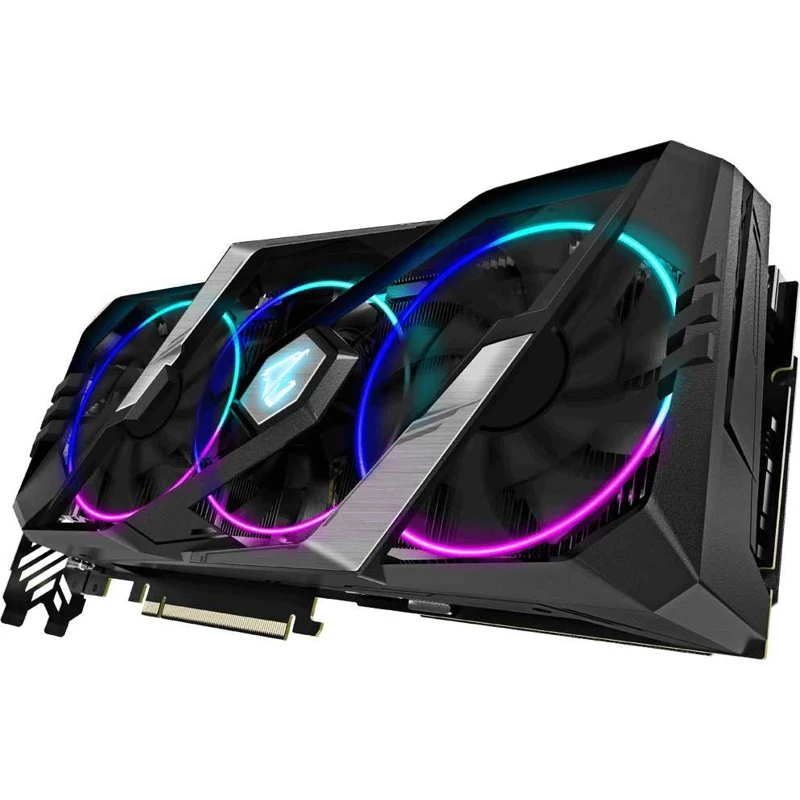 Видеокарта Gigabyte PCI-E GV-N208SAORUS-8GC NV RTX2080SUPER 8192Mb 256b GDDR6 1860/15500/HDMIx3/DPx3