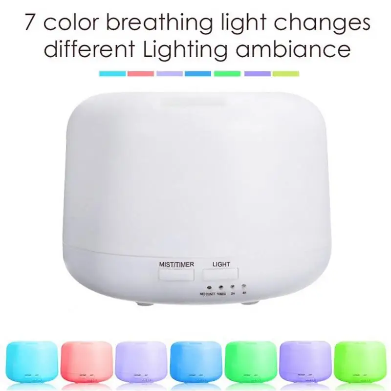 

7 LED 300ml Ultrasonic Diffuser Gifts SPA Yoga Romantic Aroma Diffuser Essential Oil Lights Lighting Fixture Home Appliance