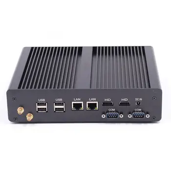 

Fanless Mini PC Hystou Intel Core I7 5550U Dual LAN Mini PC Wind 10 Linux Fanless Barebone Computer 4K HTPC Minipc 2 HDMI