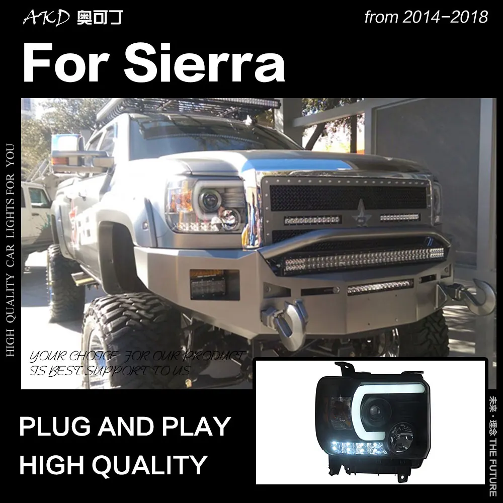^*Best Offers AKD Car Styling Head Lamp for GMC Sierra Headlights 2014-2018 Sierra LED Headlight Angel Eye DRL Hid Bi Xenon Auto Accessories ^*Best Offers AKD Car Styling Head Lamp for GMC Sierra Headlights 2014-2018 Sierra LED Headlight Angel Eye DRL Hid Bi Xenon Auto Accessories