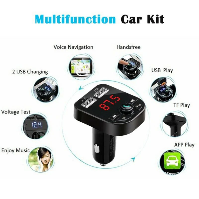 Bluetooth версия 5,1 без потерь качество звука Автомобильный MP3-плеер fm-передатчики