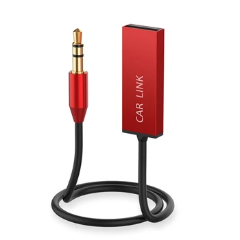 

Hot TTKK Wireless Bluetooth V4.1 Receiver 3.5 Stereo Aux Audio Music Wireless Receptor For Car Speaker Headphone(Red)