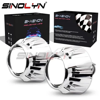 

Sinolyn Bi-xenon Projector Lenses 3.0 Headlight Metal Lens Use H1 HID LED Lamp Bulb For H4/H7 Cars Headlight Retrofit Tuning