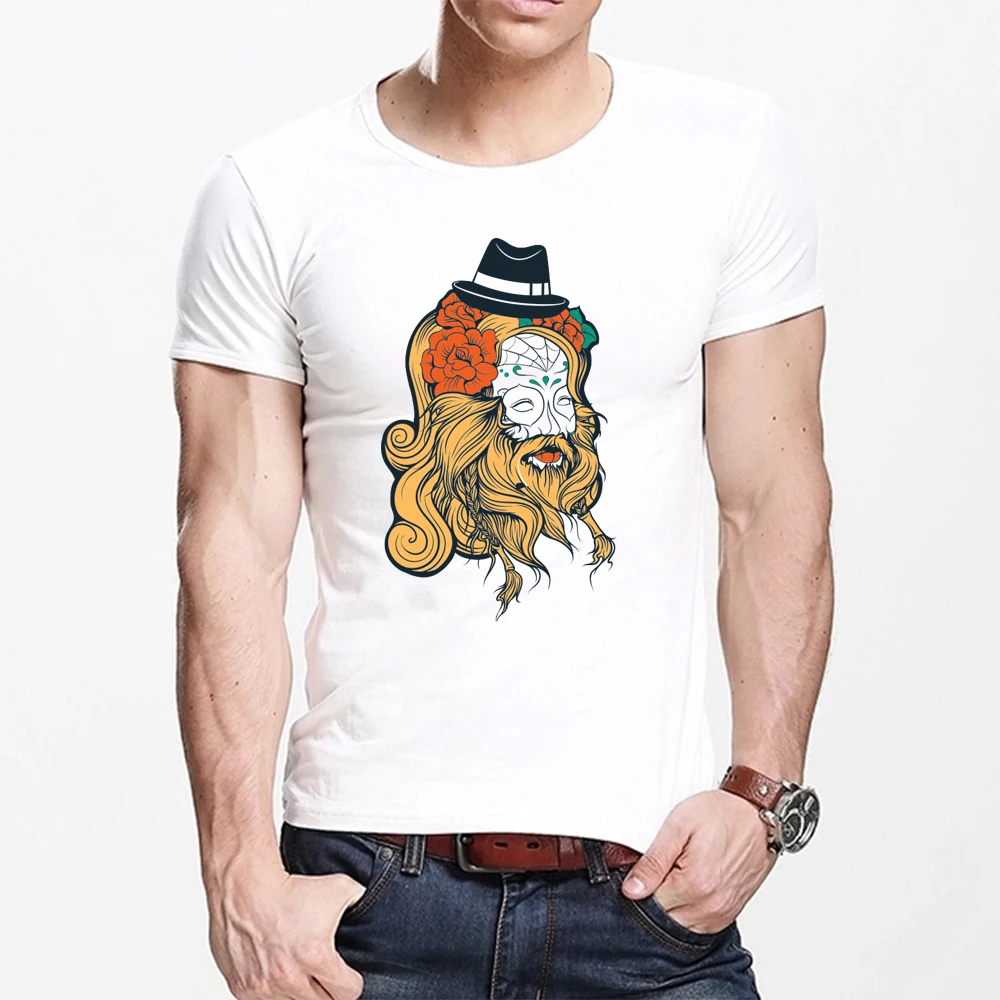 

MOUNTSHARP Summer T Shirt Men Harajuku A laughing old man Funny Print Tee Tops Short Sleeve male T Shirt Casual male Clothes
