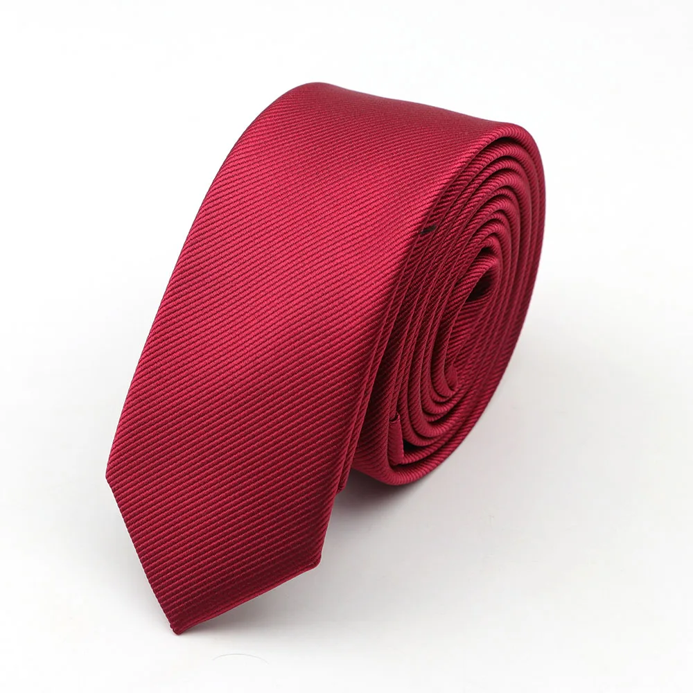 Мужские Галстуки Новые Классические однотонные галстуки 5 см обтягивающие жаккардовые деловые мужские аксессуары для галстуков повседневная одежда галстук свадебный подарок - Цвет: 2