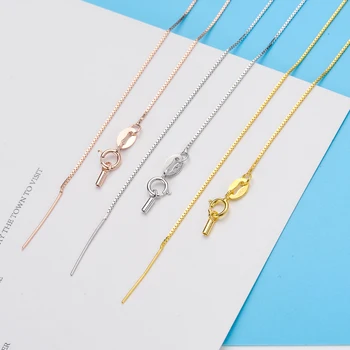 

925 Silver Chain with Needle to Make Floating Necklace or Bracelet, Hot Jewelry Chain, Necklace or Bracelet Chain, 10pcs/lot
