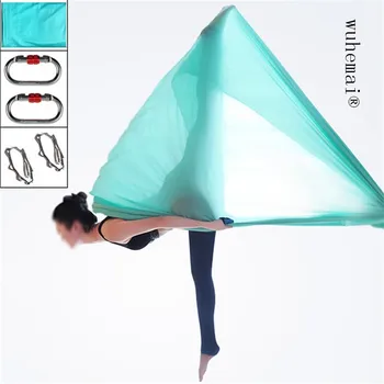 Full Set Anti gravity Aerial Yoga Hammock Fabric Fly Swing Trapeze Yoga Inversion Exercises Device