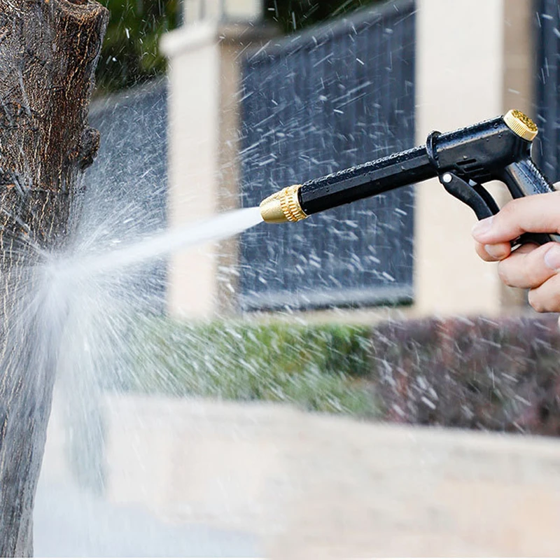 Portable High-Pressure Water Gun For Cleaning Car Wash Machine Garden Watering Hose Nozzle Sprinkler Foam Water