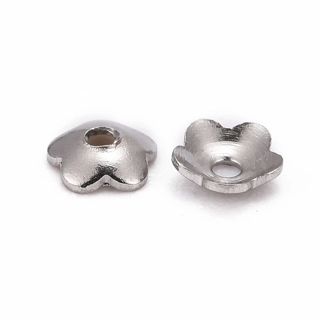 Stainless Steel Findings Jewelry Making  Stainless Steel End Caps Jewelry  Making - Jewelry Findings & Components - Aliexpress