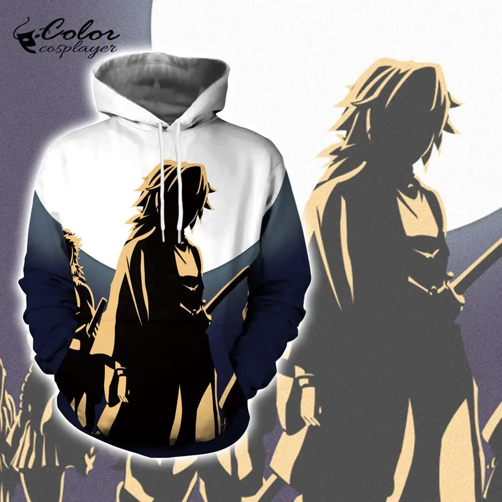 

Color Cosplayer Classic Anime Demon Slayer: Kimetsu No Yaiba Hoodies Women Sweatshirt Streetwear Fashion Female Antumn Tops