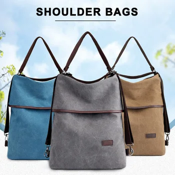 

Multi-functional Canvas Bag Wild Casual Travel Lady Shoulder Bag Best Sale-WT
