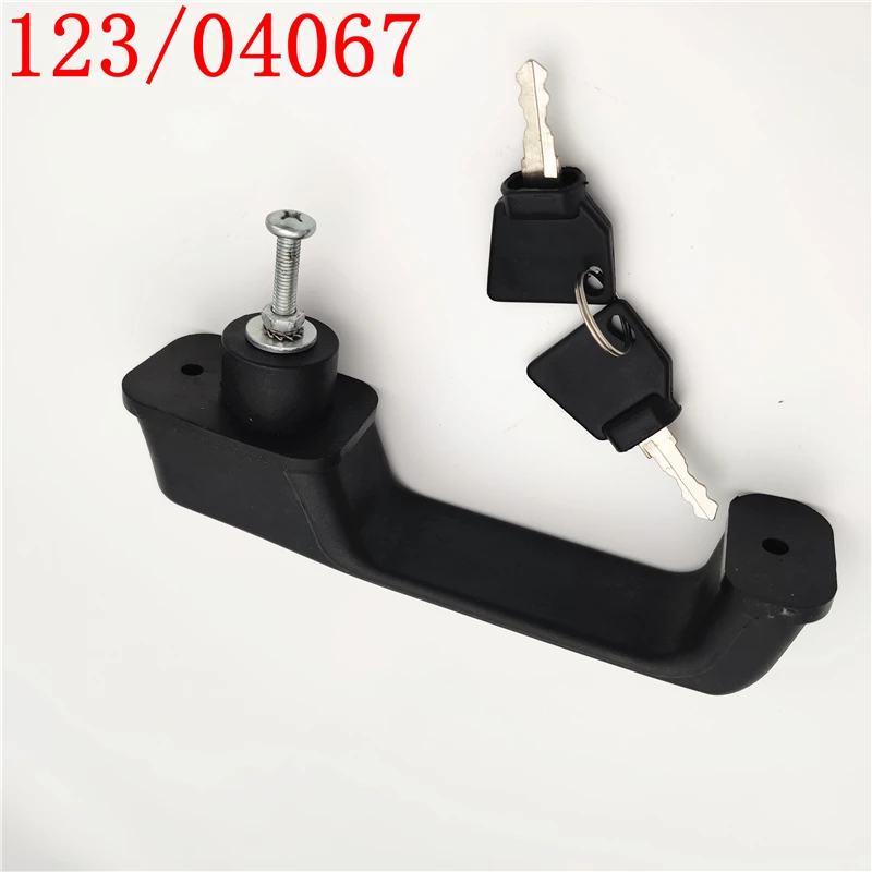 123/04067 Door handle with 2 key