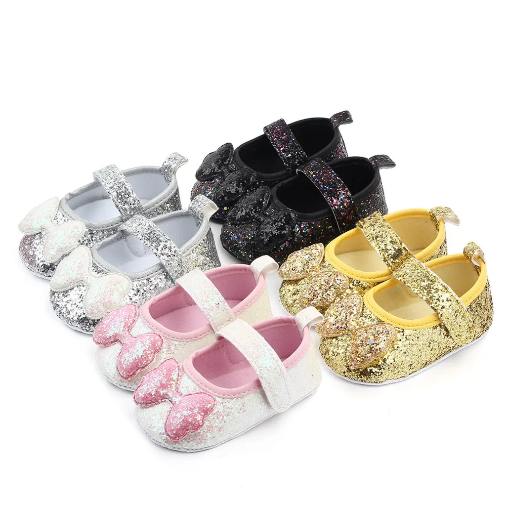 

NEW PU Leather First Walkers Crib Shoes Infant Girls Indoor Soft-Soled Bow-Knot Princess Shoes Baby Walking Shoes детская обувь