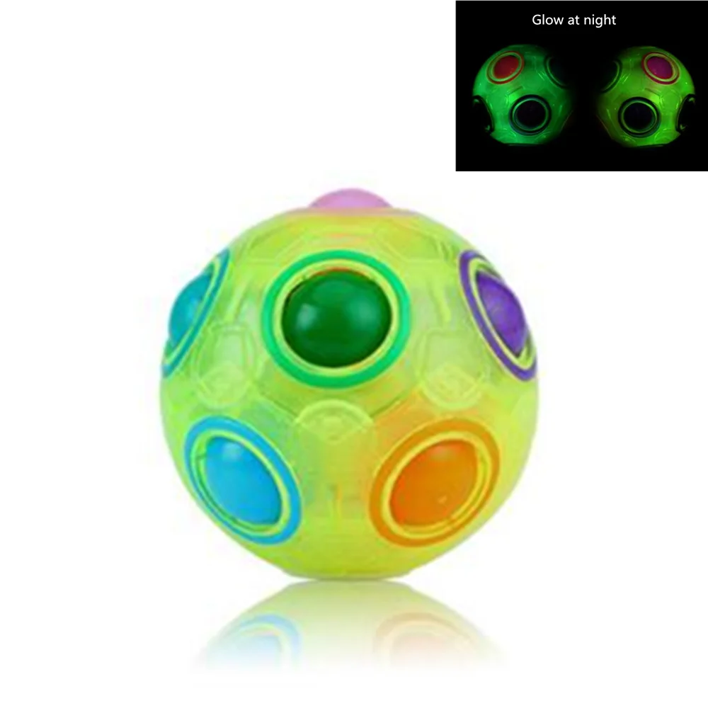 Antistress Cube Rainbow Ball Puzzles Football Magic Cube Educational Learning Toys for Children Adult Kids Stress Reliever Toys 7