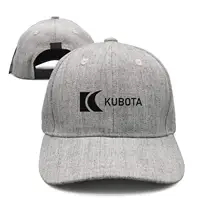 Модная кепка с регулируемым логотипом Kubota. Черная дизайнерская шляпа для папы