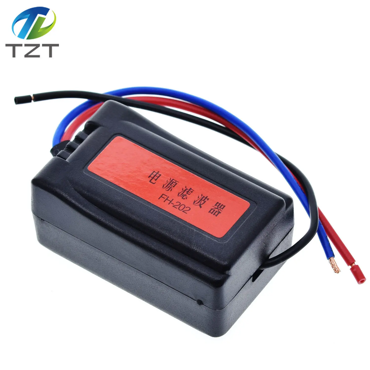 DC 12V блок питания Предварительно проводной черный пластиковый аудио фильтр питания для автомобиля VEA22P фильтрация для аудио DIY