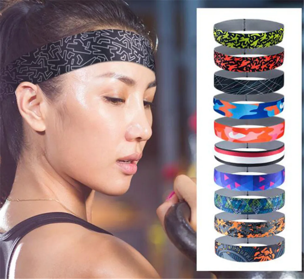 

Lycra Absorbent Cycling Yoga Sport Sweat Headband Men Sweatband For Men and Women Yoga Hair Bands Head Sweat Bands Sports Safety