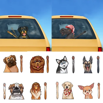 

Car Styling Animal Dog Wiper Stickers Car Deacals And Stickers Window Wiper Decals Rear Windshield Sticker for Car Accessories