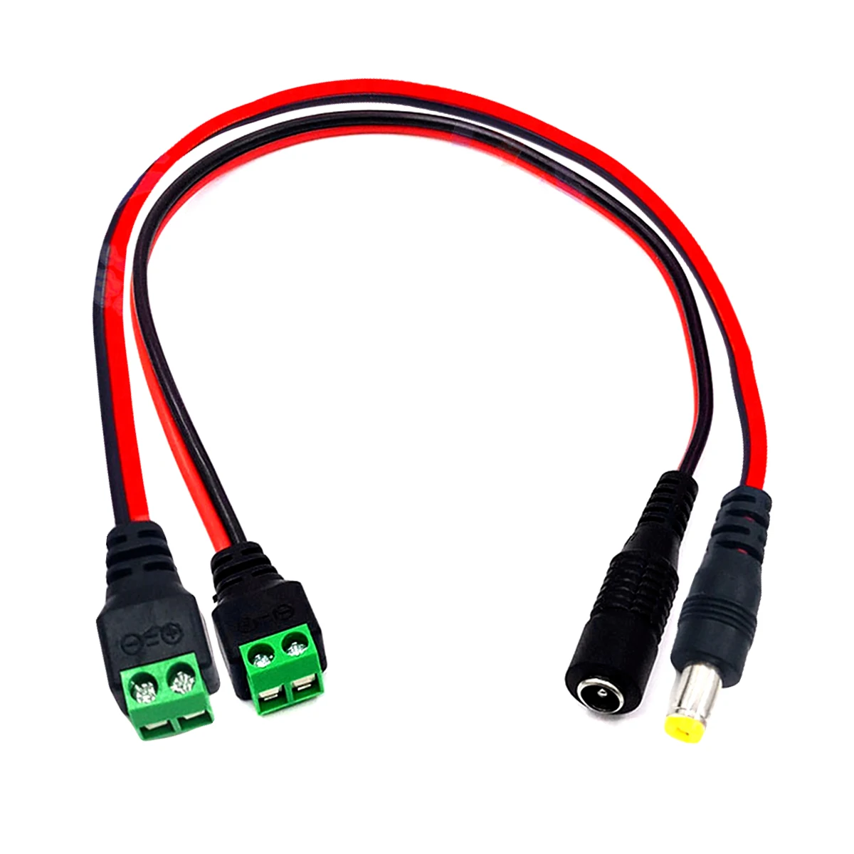 DC PIGTAIL Power Plug 5.5 x 2.1mm to bare ends for CCTV Cable 0.3m
