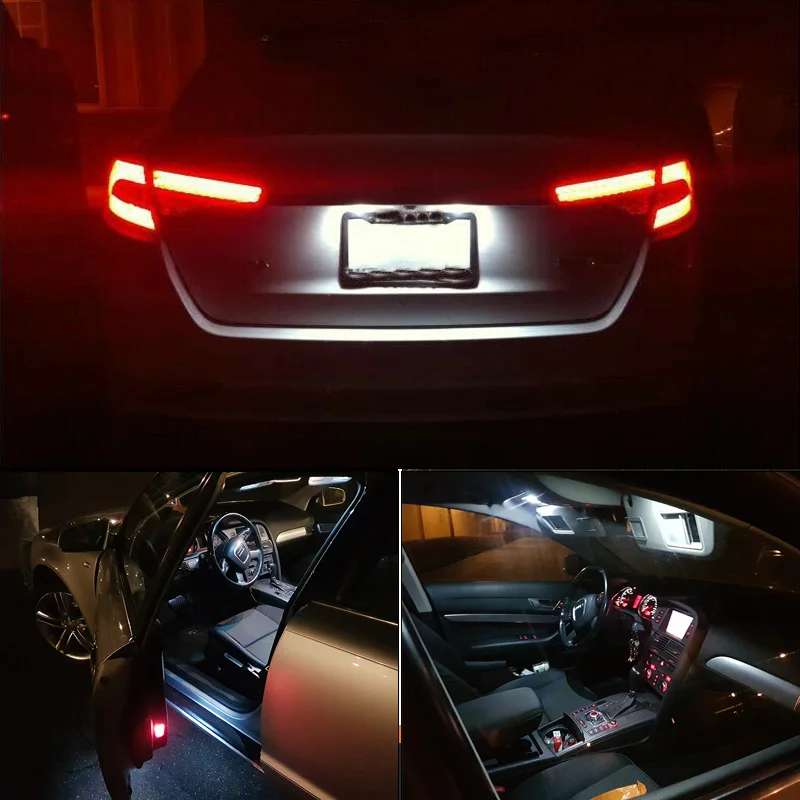 BADEYA 도요타 RAV4 2001 2002 2003 2004 2005 LED 인테리어 독서 돔 라이트 번호판 트렁크 램프 키트 액세서리, 8 개