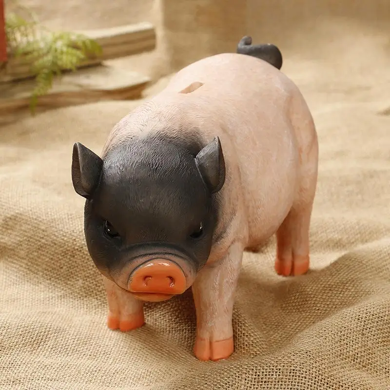 

Little piggy Resin Crafts Decoration piggy banks money box pig piggy bank piggy bank safe Children money bank money safe