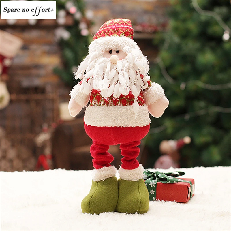 Рождественские куклы Санта Клаус Снеговик Navidad Статуэтка рождественские украшения для дома подарок на год для детей натальная елка орнамент