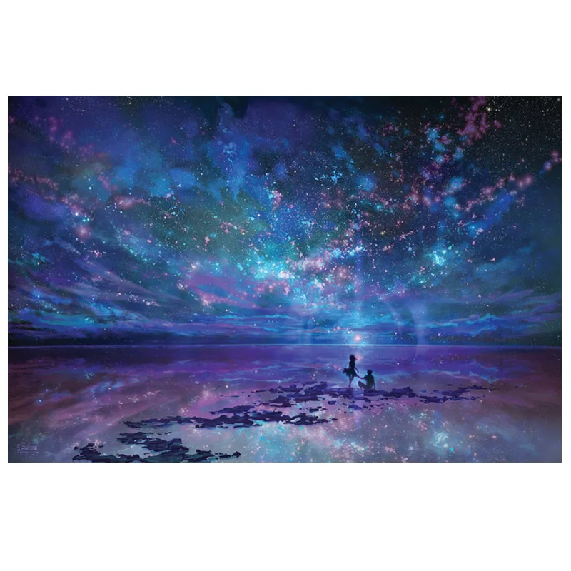Fantasy Starry Sky Jigsaw Puzzle 1000 Pieces Adult Decompression Puzzles Wooden High Definition Toys | Игрушки и хобби