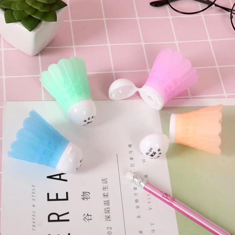 

New Cartoon badminton pencil sharpener Office school standard pencil sharpener Creative stationery gift Child prize