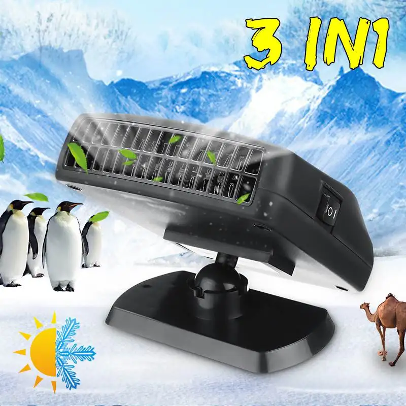 

12V/24V 150W Portable Auto Car Heaters Heating Defroster Electric Fan Heaters Windshield Air Cooler Fan Defroster Demister