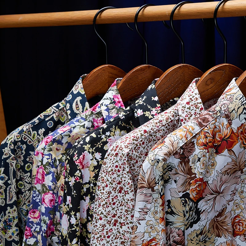 2020 New Shirt Autumn Men's Floral Printed Shirts Male Slim Fit Long Sleeve Shirts Men Flower Print Shirt M-5XL 2020 New Shirt Autumn Men's Floral Printed Shirts Male Slim Fit Long Sleeve Shirts Men Flower Print Shirt M-5XL