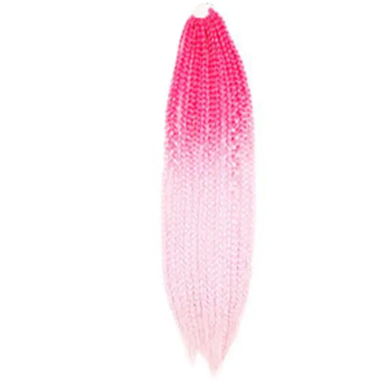 Ombre Радуга плетение синтетические волосы для наращивания красочные твист дреды парик - Цвет: P