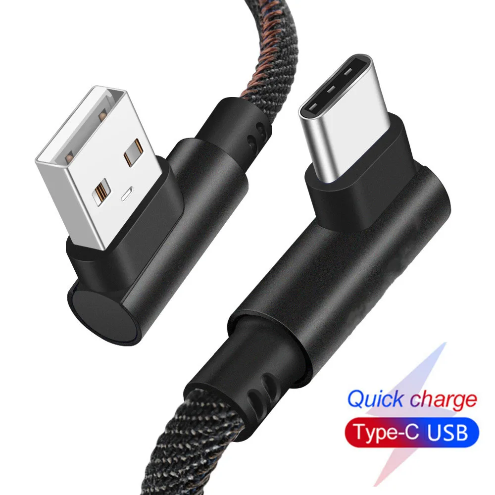 

USB Type C Cable 1m 2m 3m Fast Charging Type-C Kable for Huawei P30 P20 Mate 20 Pro Mobile Phone Supercharge QC3.0 USB C Cabel