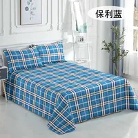 WOSTAR Bohemian retro plaid bed sheet set and pillowcase soft cozy home textile luxury bedding single double queen king size 3