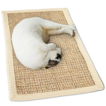

Sisal Cat Mat Scratching Mat Large Natural Thick Sisal Grinding Claws for Pet Cats Anti-Slip Scratch Sleeping Mat Carpet Sofa Co