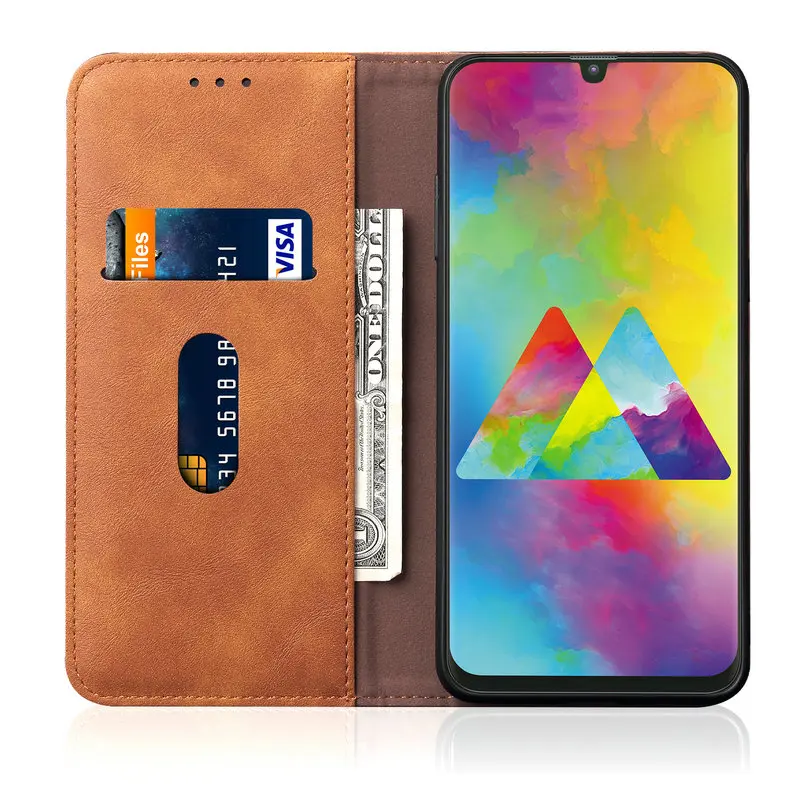 Для samsung M30s Роскошный чехол Флип кожаный Ретро кошелек для Coque samsung Galaxy M30s Чехол samsung M30 S противоударный чехол