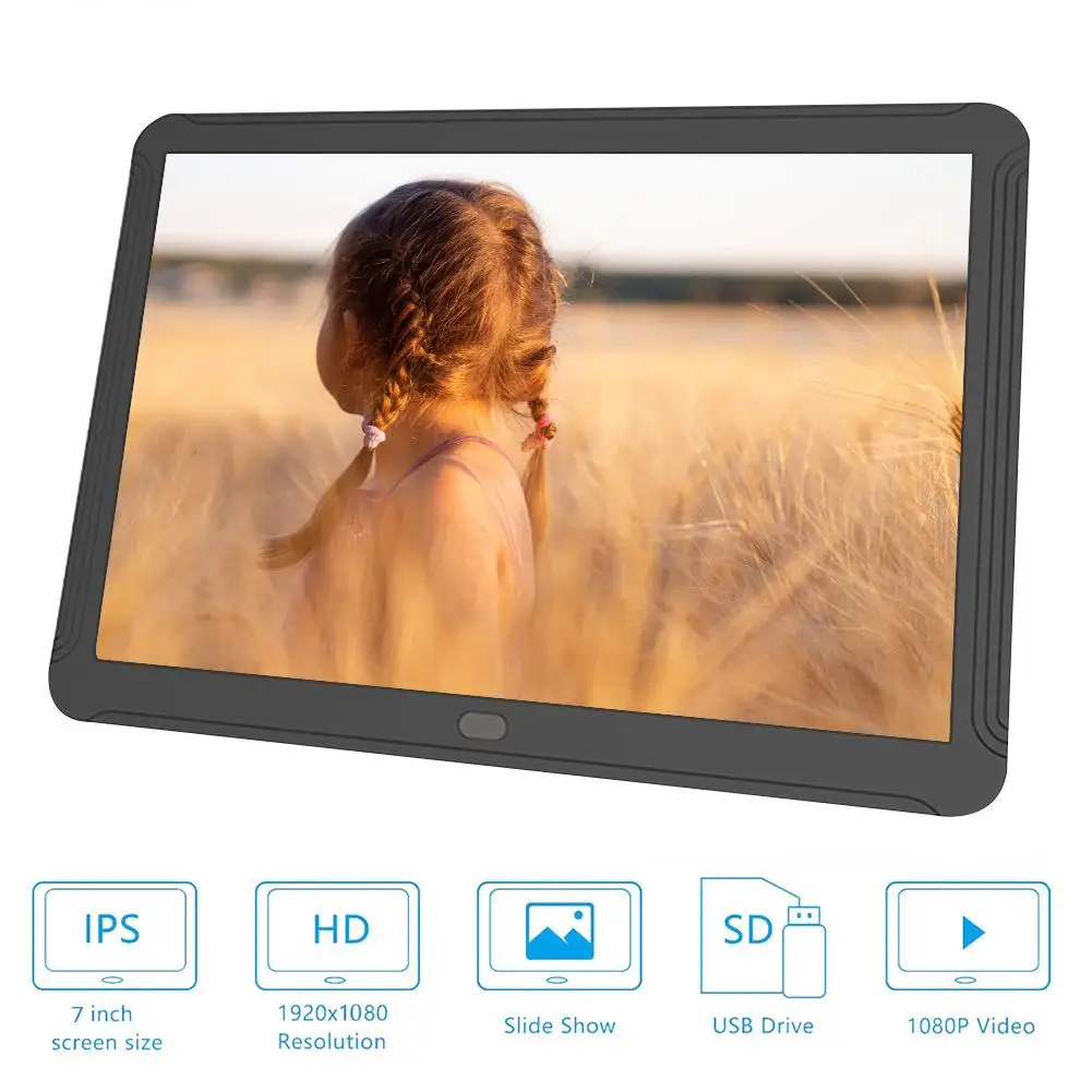 

7 Inch Digital Frame LED Backlight HD 1920*1080 Digital Photo Frame Electronic Album Picture Music Movie Full Function Good Gift