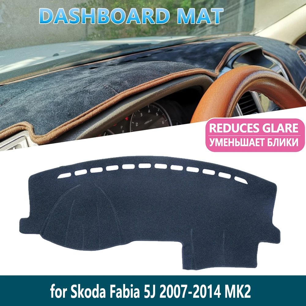 Коврик для приборной панели Skoda Fabia 2 5j 2007 2008 2009 2010 2011 2012 2013 2014 MK2 внутренняя