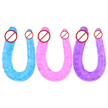 Dildo Vagina Strapon Silicone Penis For Lesbian Couples Underwear Double Ended Penetration Sex Toys For Women Sex Shop For Gay 5