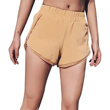 Повседневные однотонные спортивные шорты для йоги, женские дышащие спортивные шорты для велоспорта, тренировок, фитнеса, женские спортивные брюки для девушек# LR3