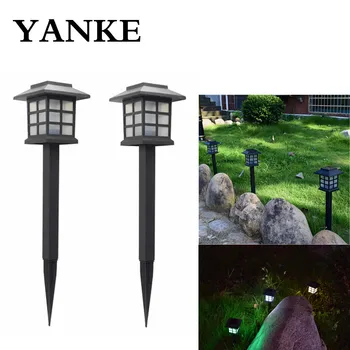 

YANKE 4PCS LED Solar Lamp Garden Lawn Villa Decorative Ground Plug Lamp Path Lighting Landscape Light Night Light Dropshipping