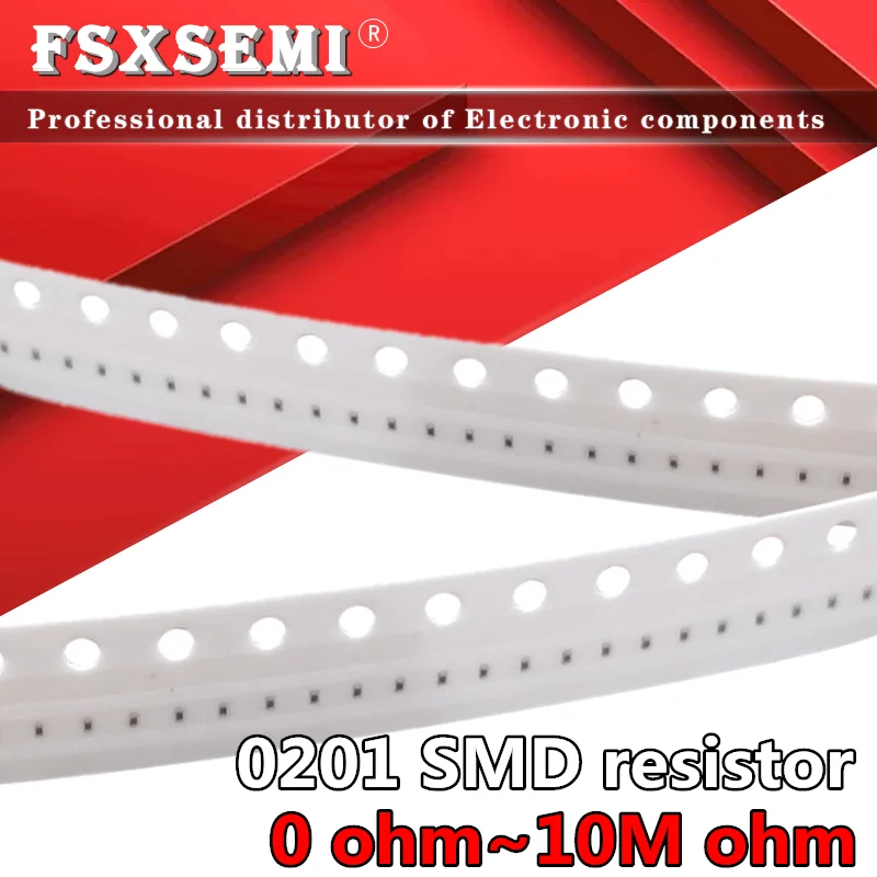 1% Resistors 0201 SMD 1/20W chip resistor 0R ~10M ohm 0 10R 100R 220R 330R 470R 1K 4.7K 10K 47K 100K 0 10 100 330 470 ohm 100pcs metal film resistor,smd resistor,metal film resistors,smd chip resistor